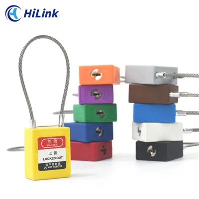 Roostevabast terasest kaabli kollane lukustusluk